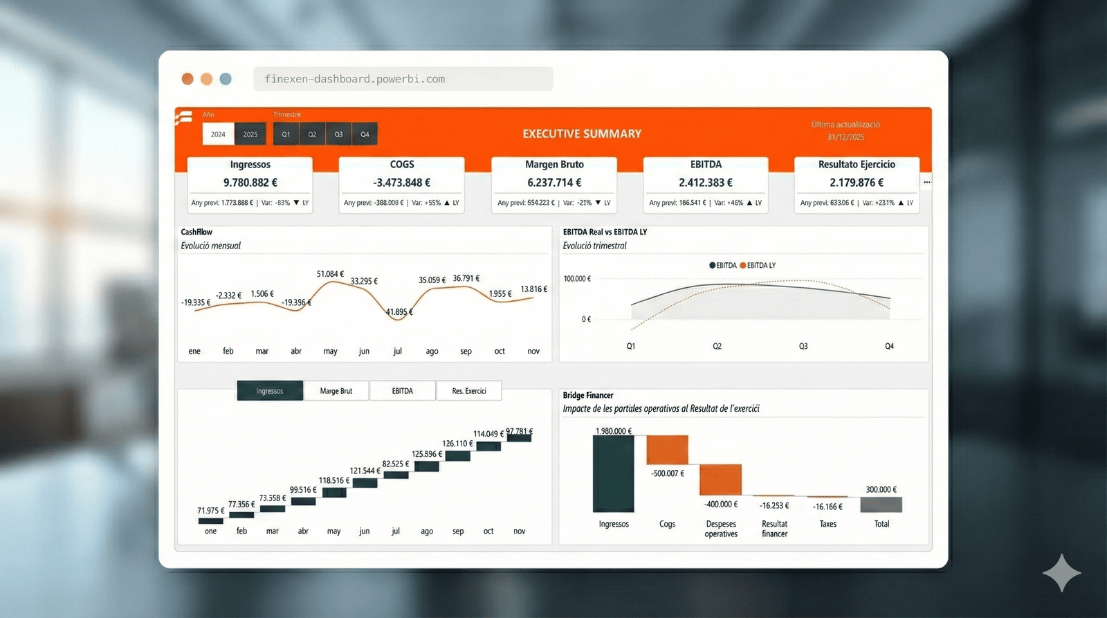 Plataforma digital de Finexen con facturas, modelos e información contable